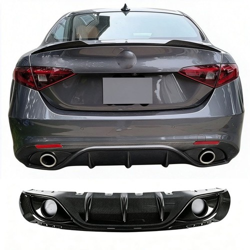 Carbon fiber rear - fiber, bumper